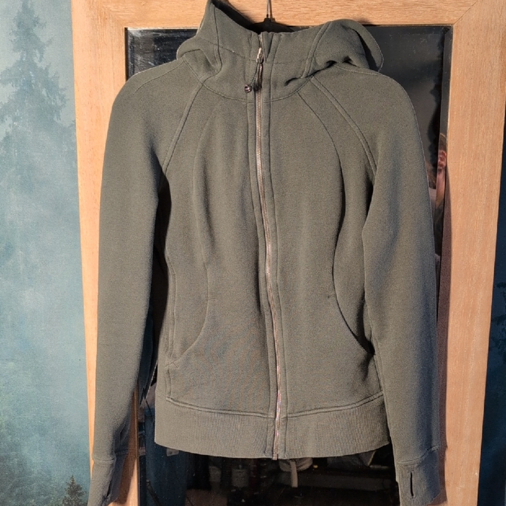 Lululemon Athletica Olive Zip-Up Hoodie